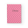 Pink Polka Dot Personalized Journal — 'Déora' Ruled Notebook