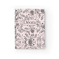 Floral Monogram Journal — Personalized Déora Ruled Notebook