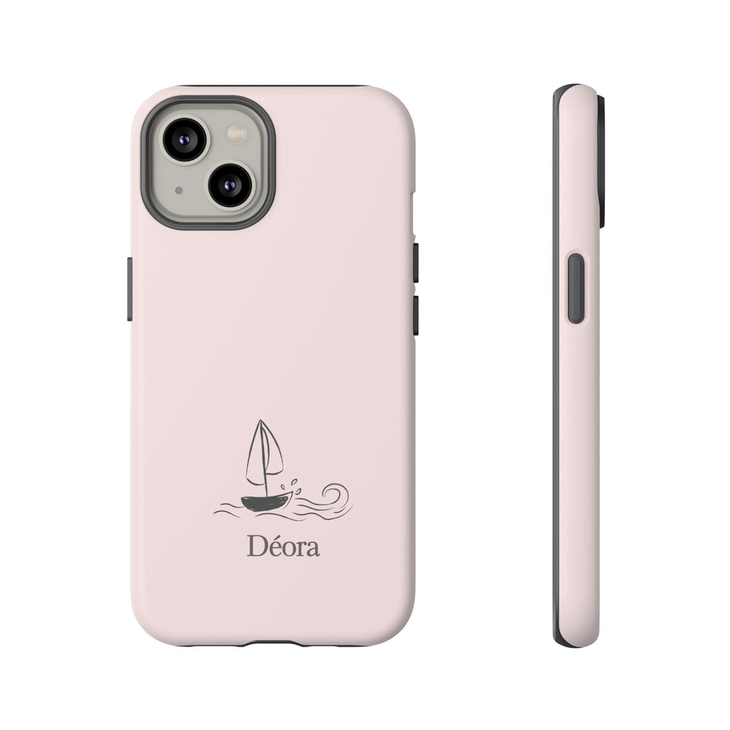 Sailboat Phone Case – 'Déora' Minimal Nautical Protective Case