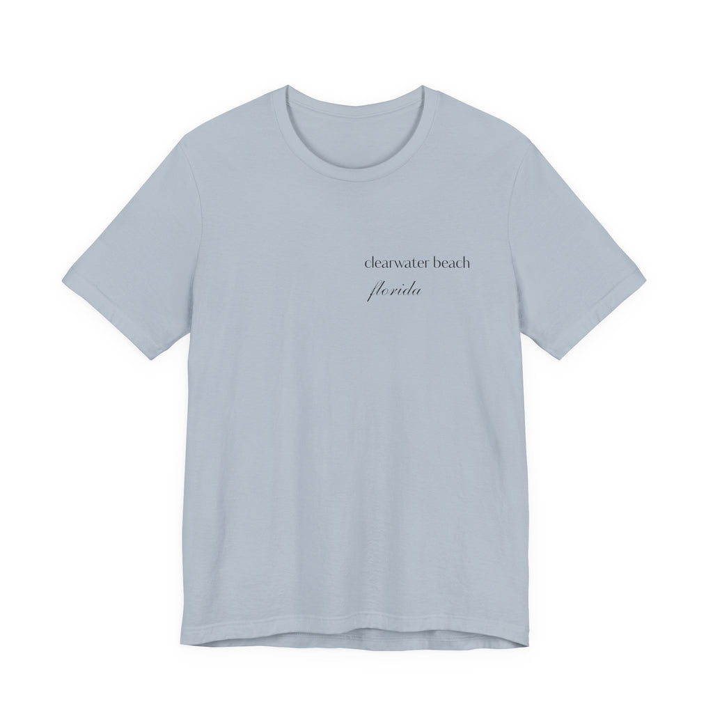 Clearwater Beach Florida Palm Tree Tee — Minimal Coastal Vacation T-Shirt