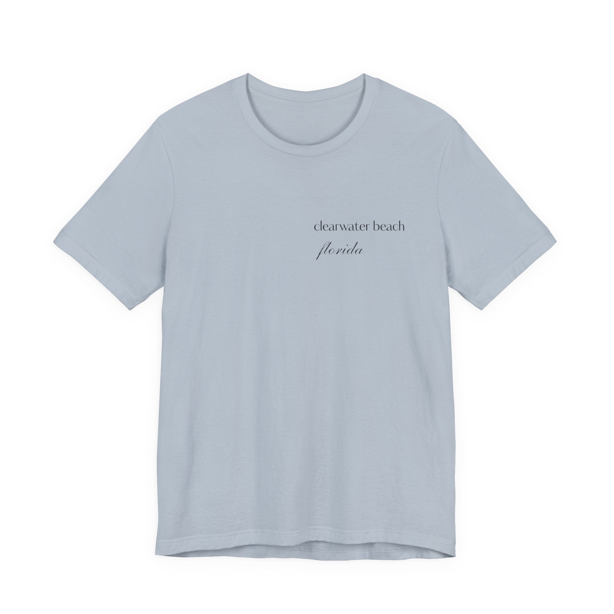 Clearwater Beach Florida Palm Tree Tee — Minimal Coastal Vacation T-Shirt