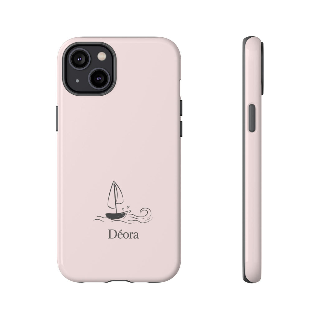 Sailboat Phone Case – 'Déora' Minimal Nautical Protective Case