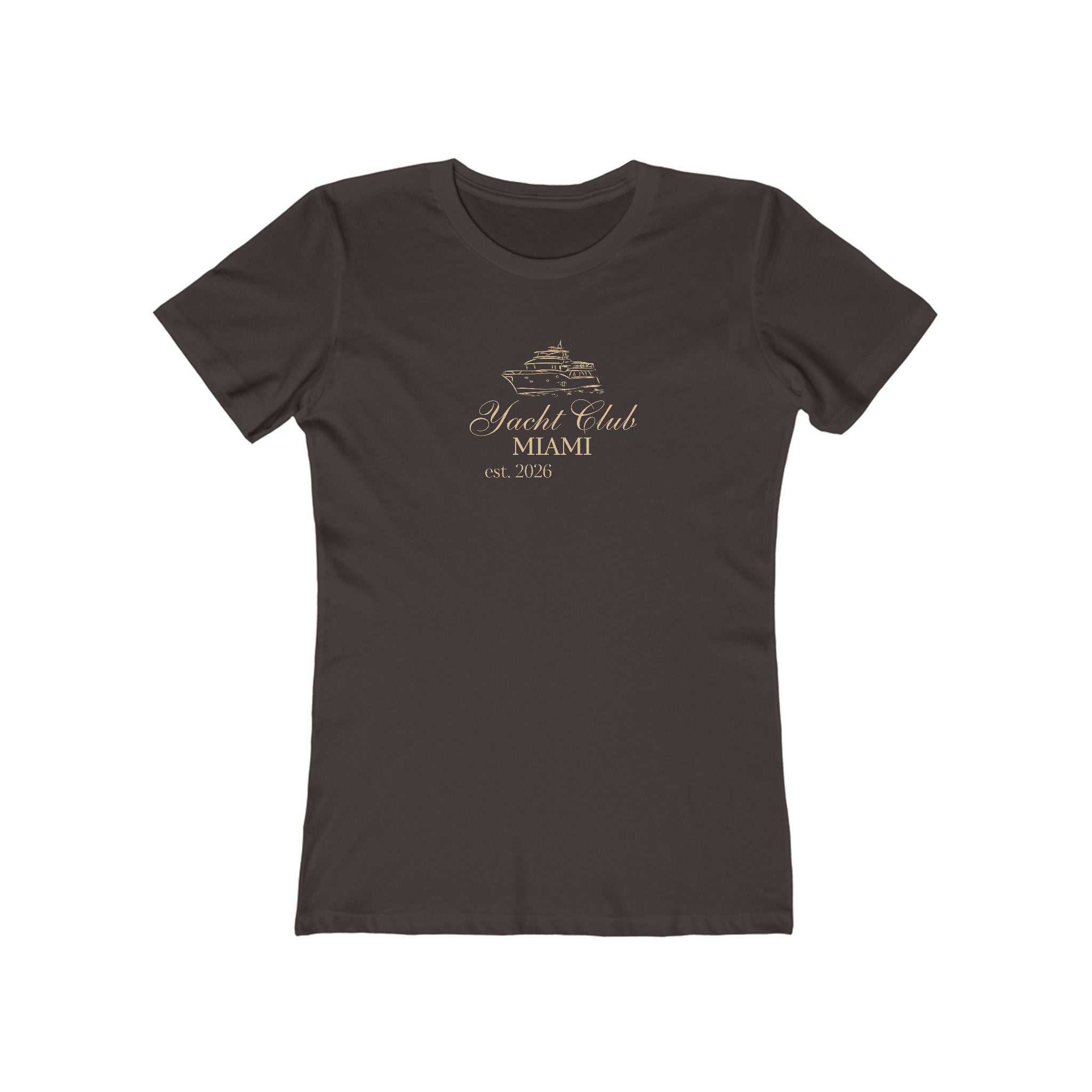 Yacht Club Miami Tee — Women's Boyfriend Fit