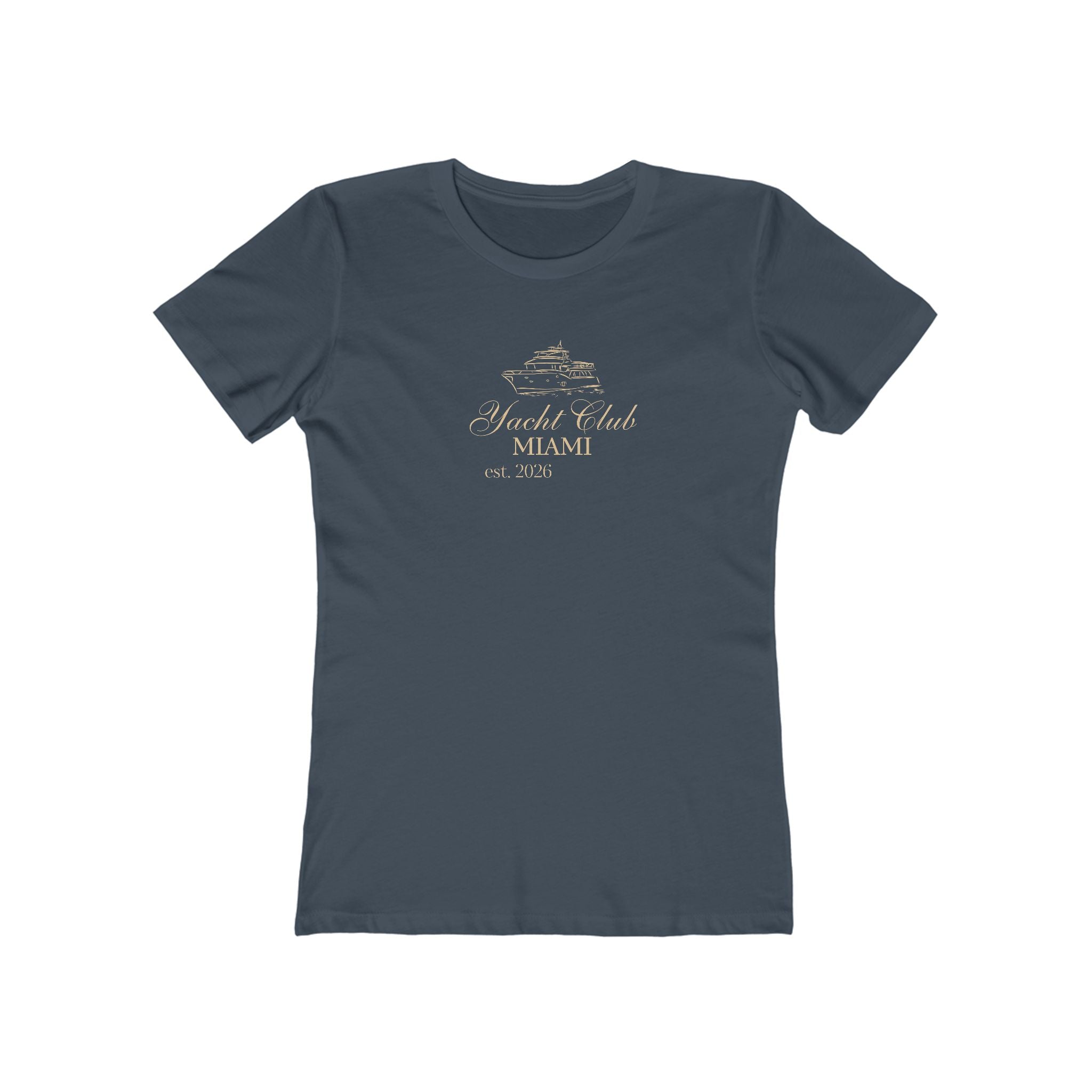 Yacht Club Miami Tee — Women's Boyfriend Fit