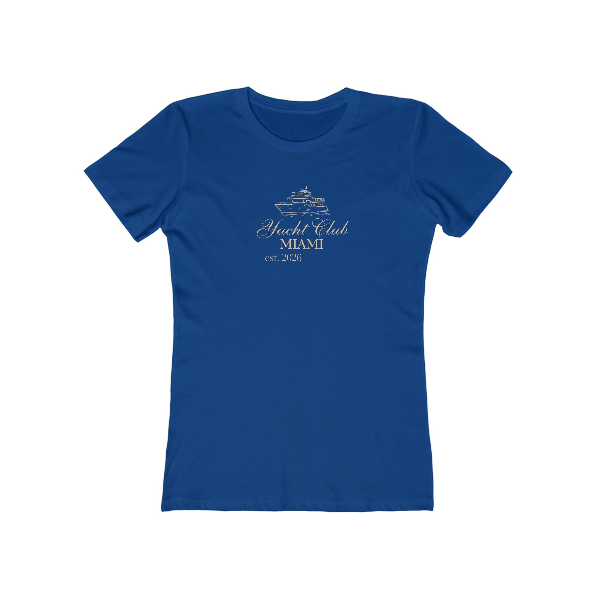 Yacht Club Miami Tee — Women's Boyfriend Fit