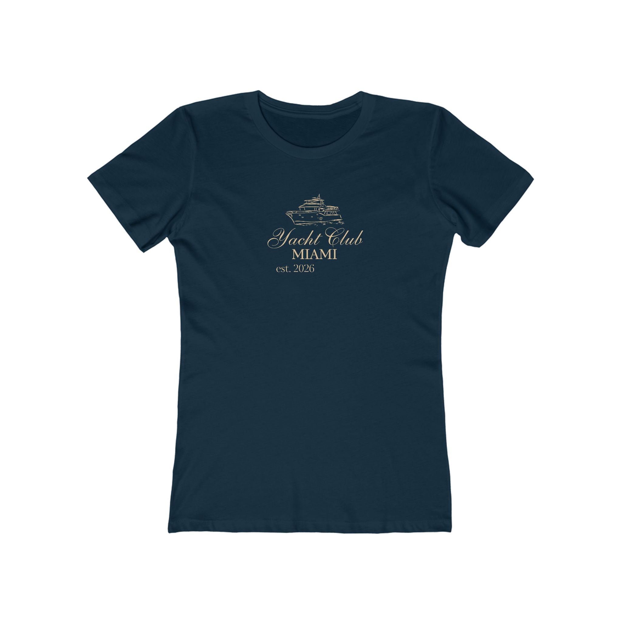 Yacht Club Miami Tee — Women's Boyfriend Fit