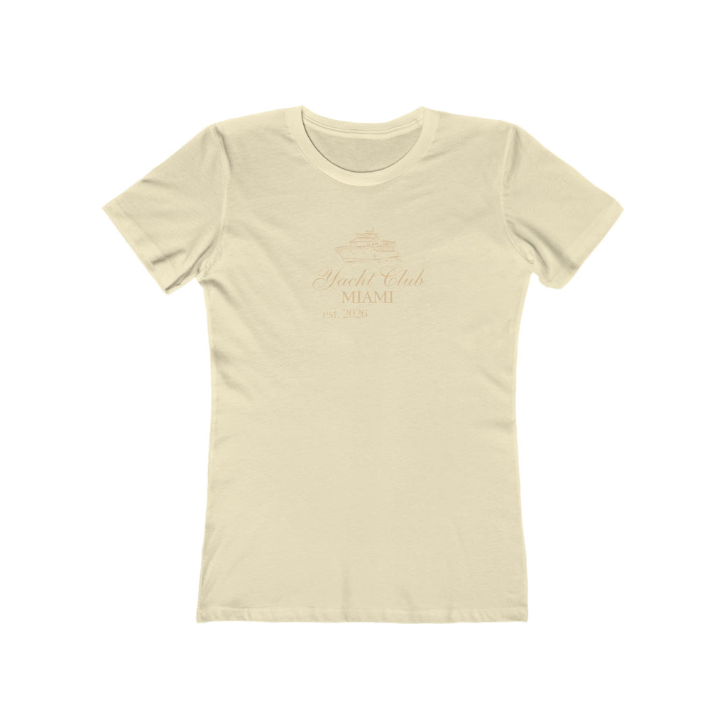 Yacht Club Miami Tee — Women's Boyfriend Fit