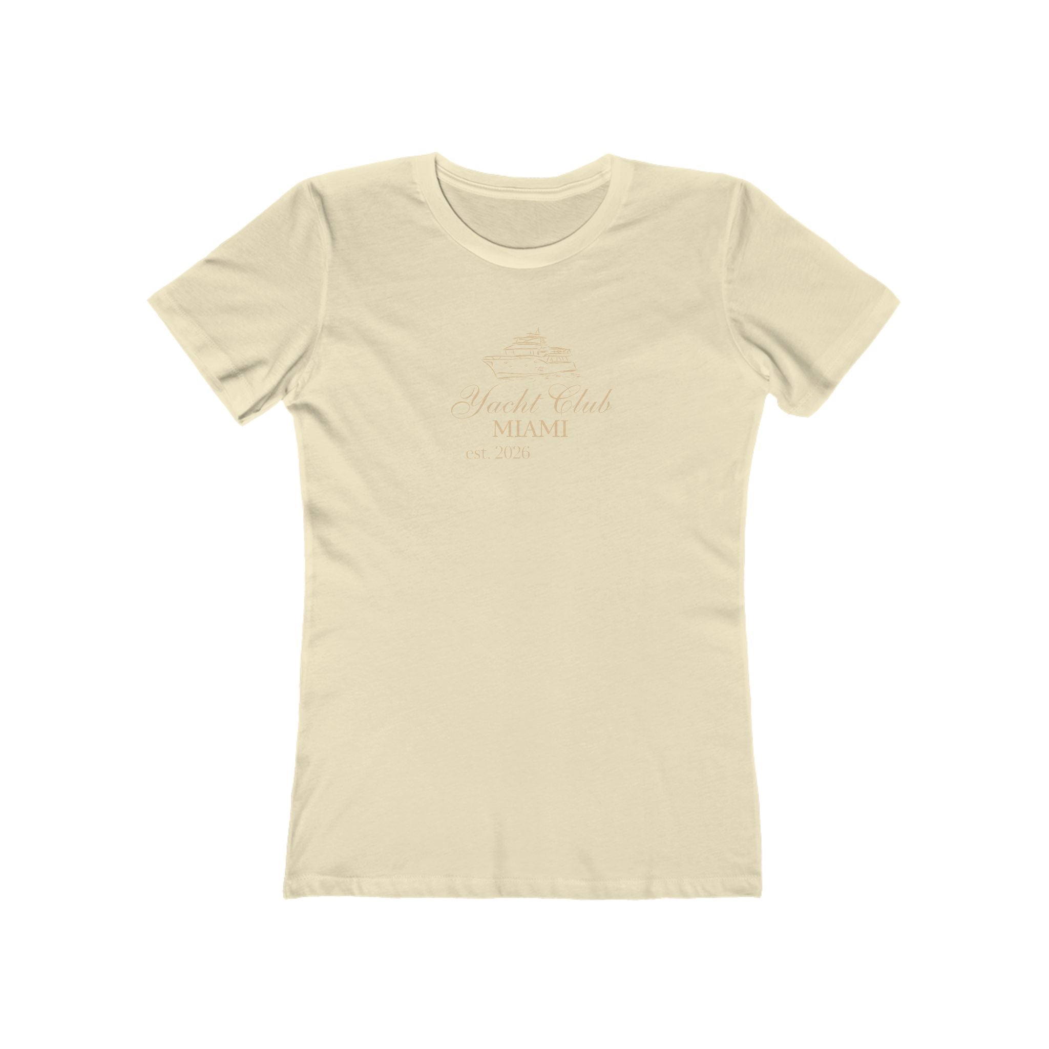 Yacht Club Miami Tee — Women's Boyfriend Fit