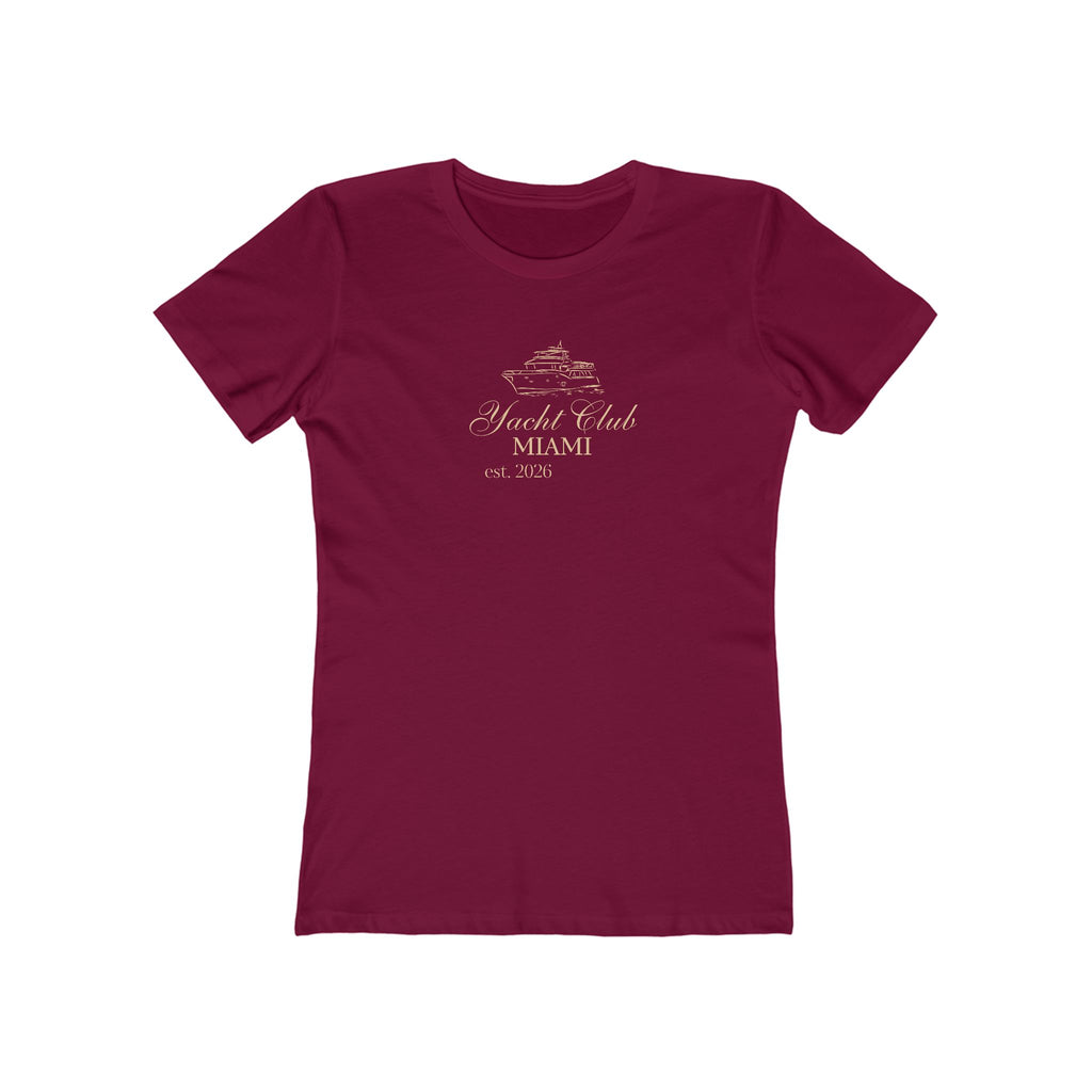 Yacht Club Miami Tee — Women's Boyfriend Fit