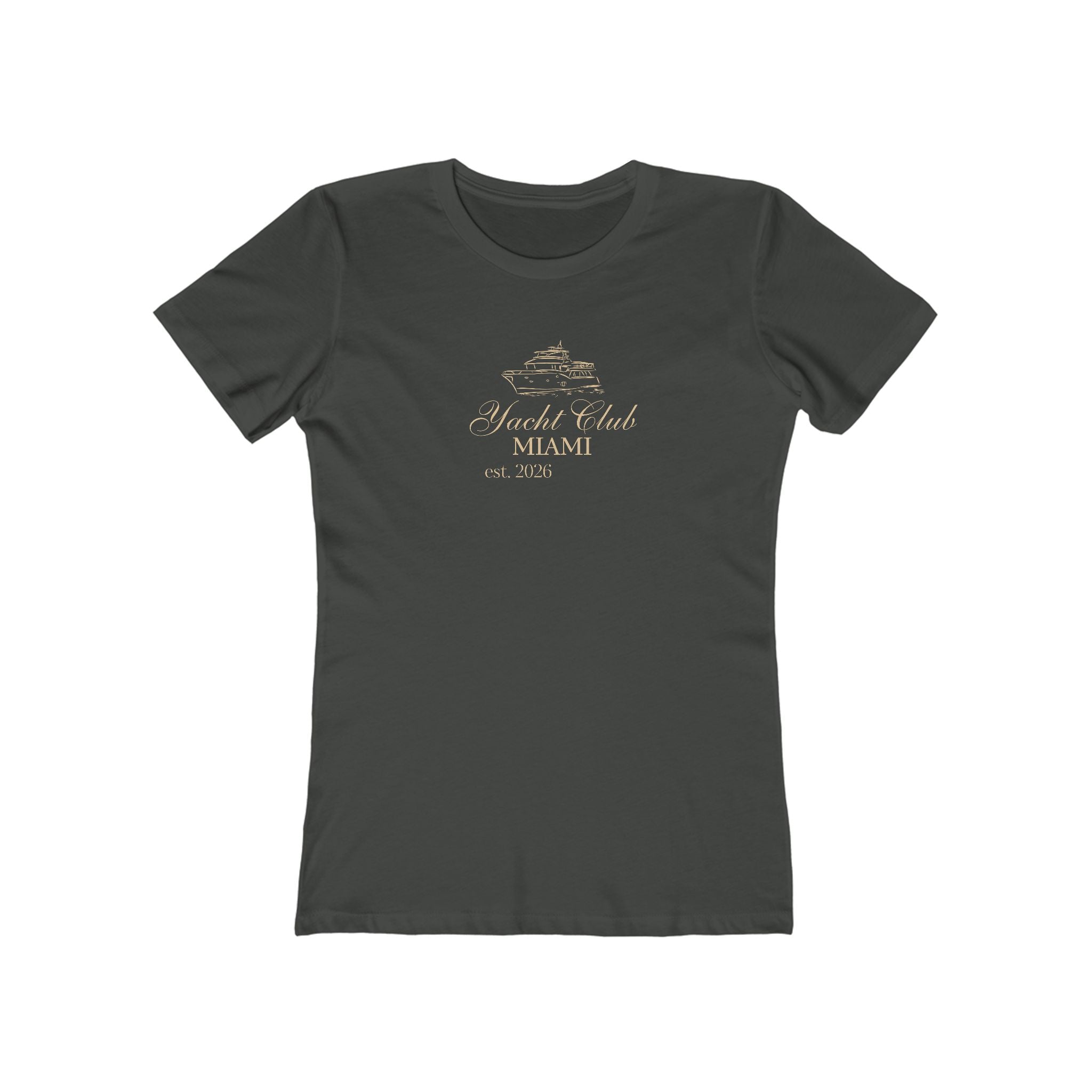 Yacht Club Miami Tee — Women's Boyfriend Fit