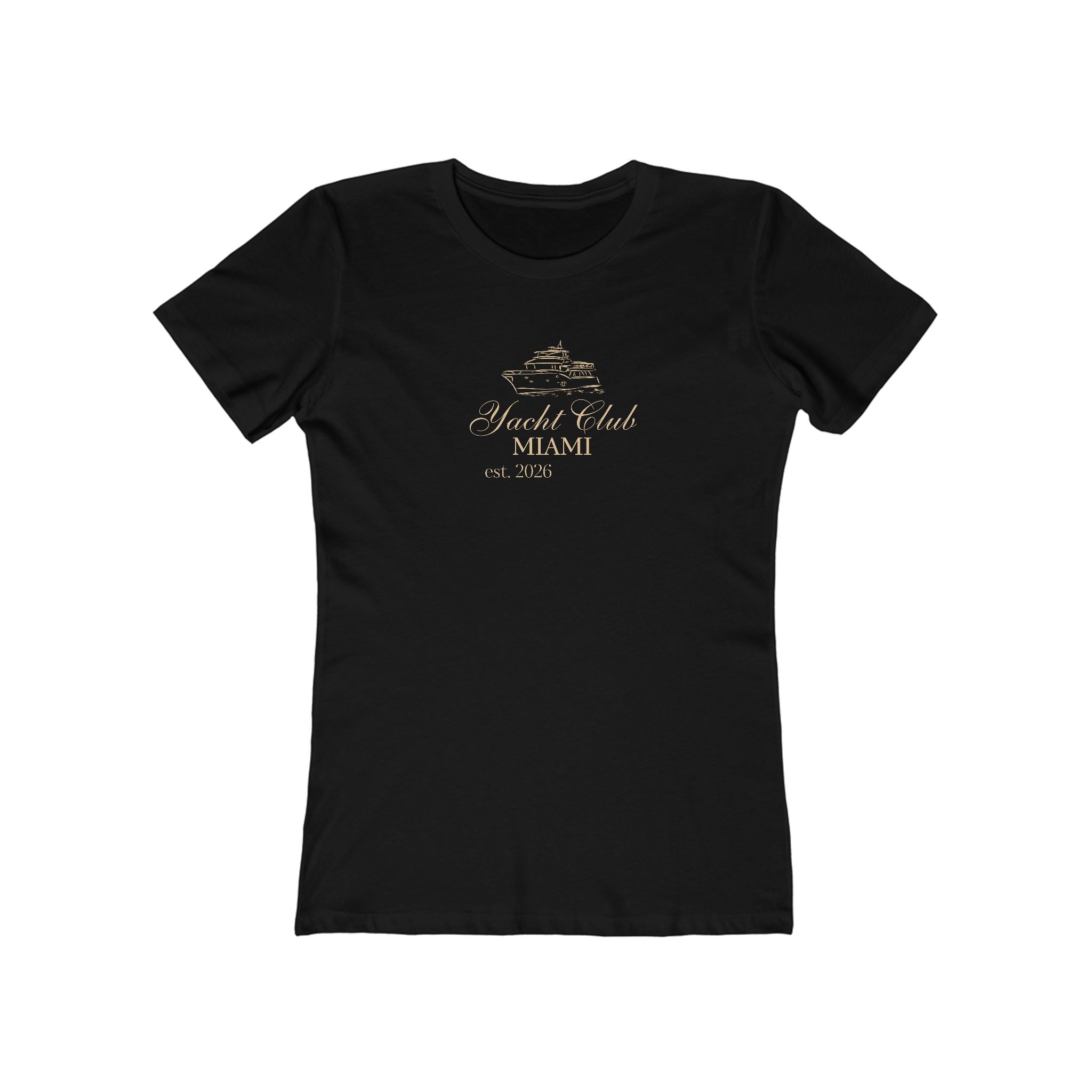 Yacht Club Miami Tee — Women's Boyfriend Fit