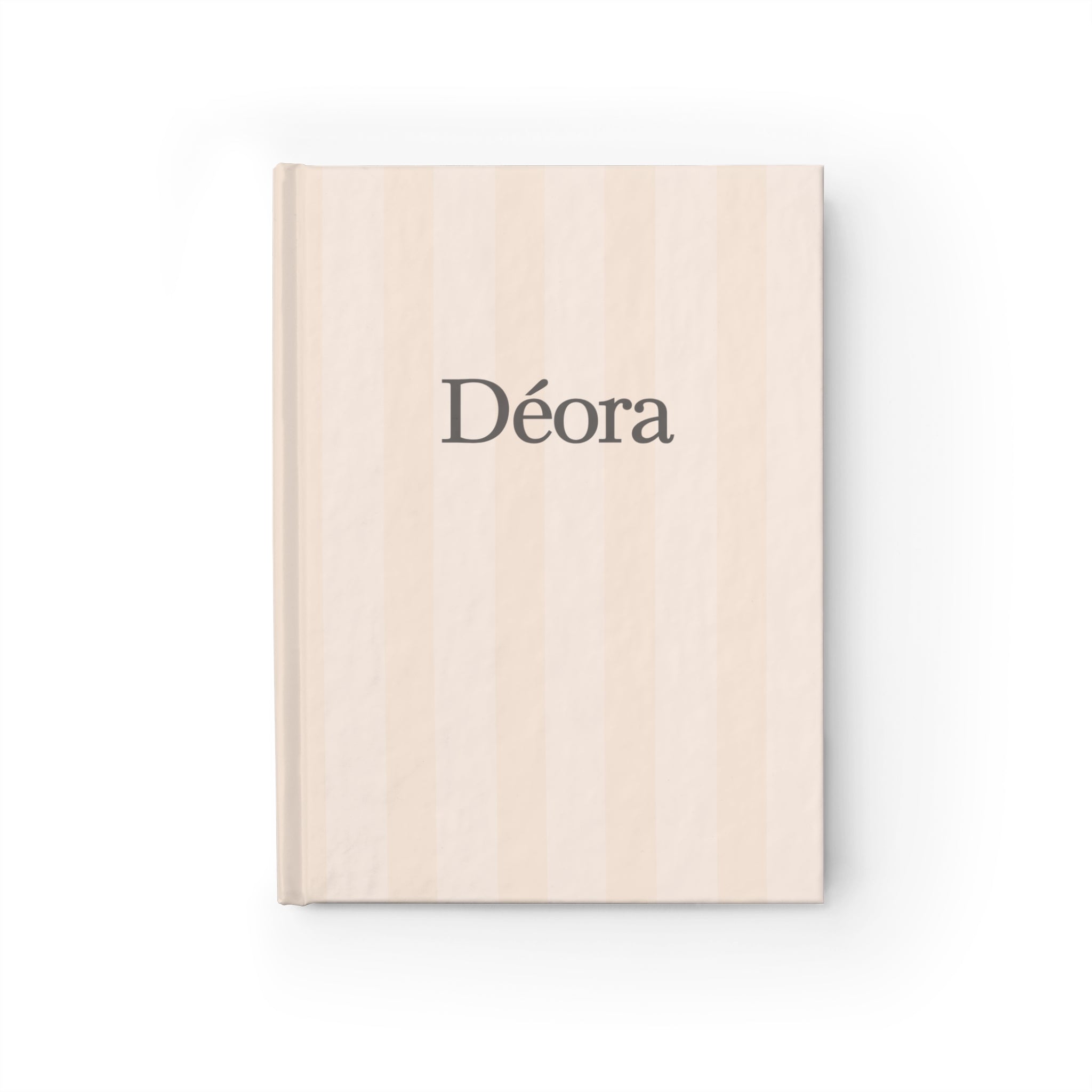 Déora Striped Hardcover Journal – Ruled Lined Notebook