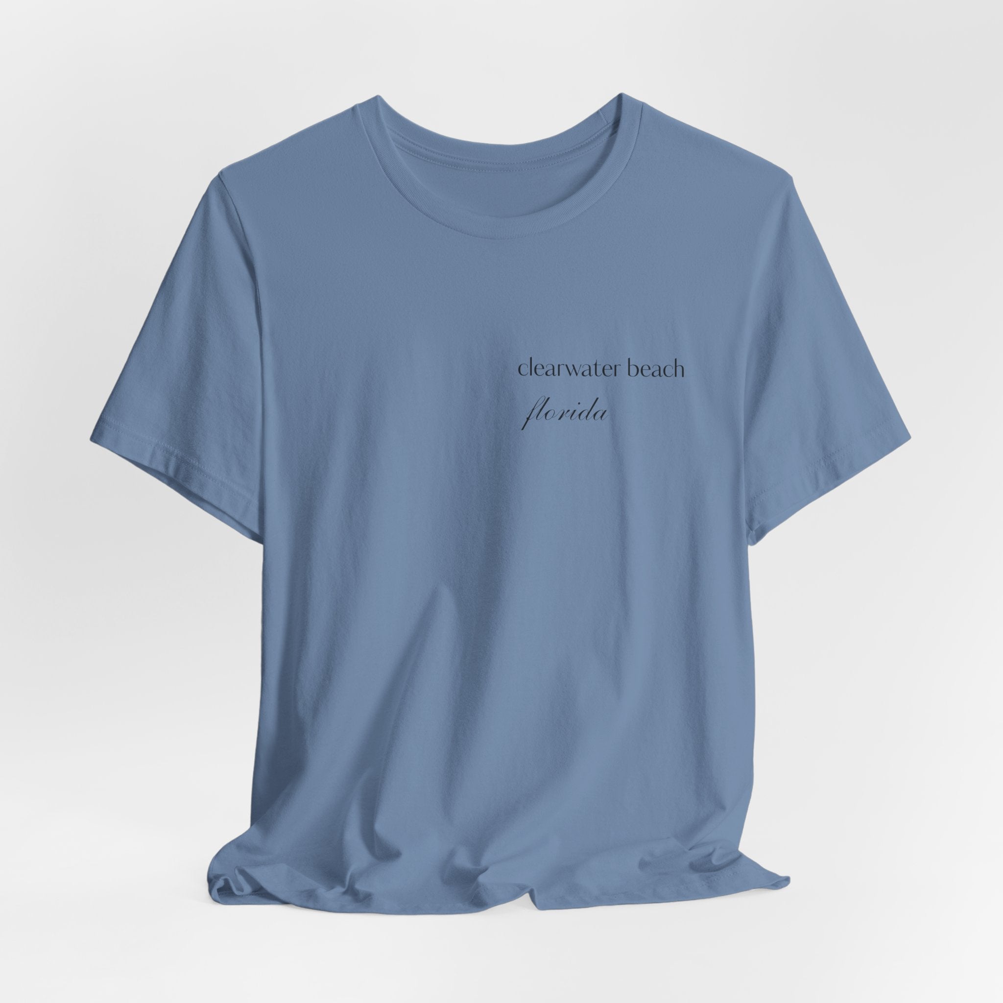 Clearwater Beach Florida Palm Tree Tee — Minimal Coastal Vacation T-Shirt
