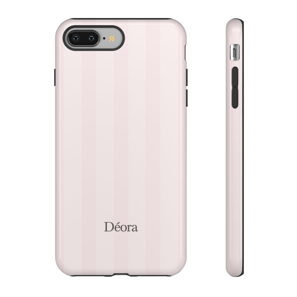Tough Cases — Slim Protective Phone Case (Pastel Pink Stripe)
