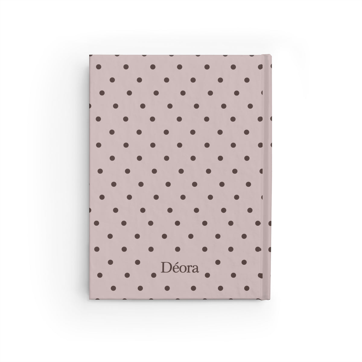 Polka Dot Personalized Journal — 'Déora' Ruled Notebook