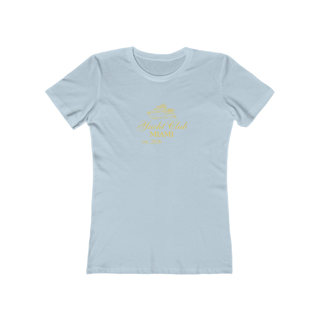 The Boyfriend Tee for Women — 'Miami Yacht Club' Vintage Logo Tee
