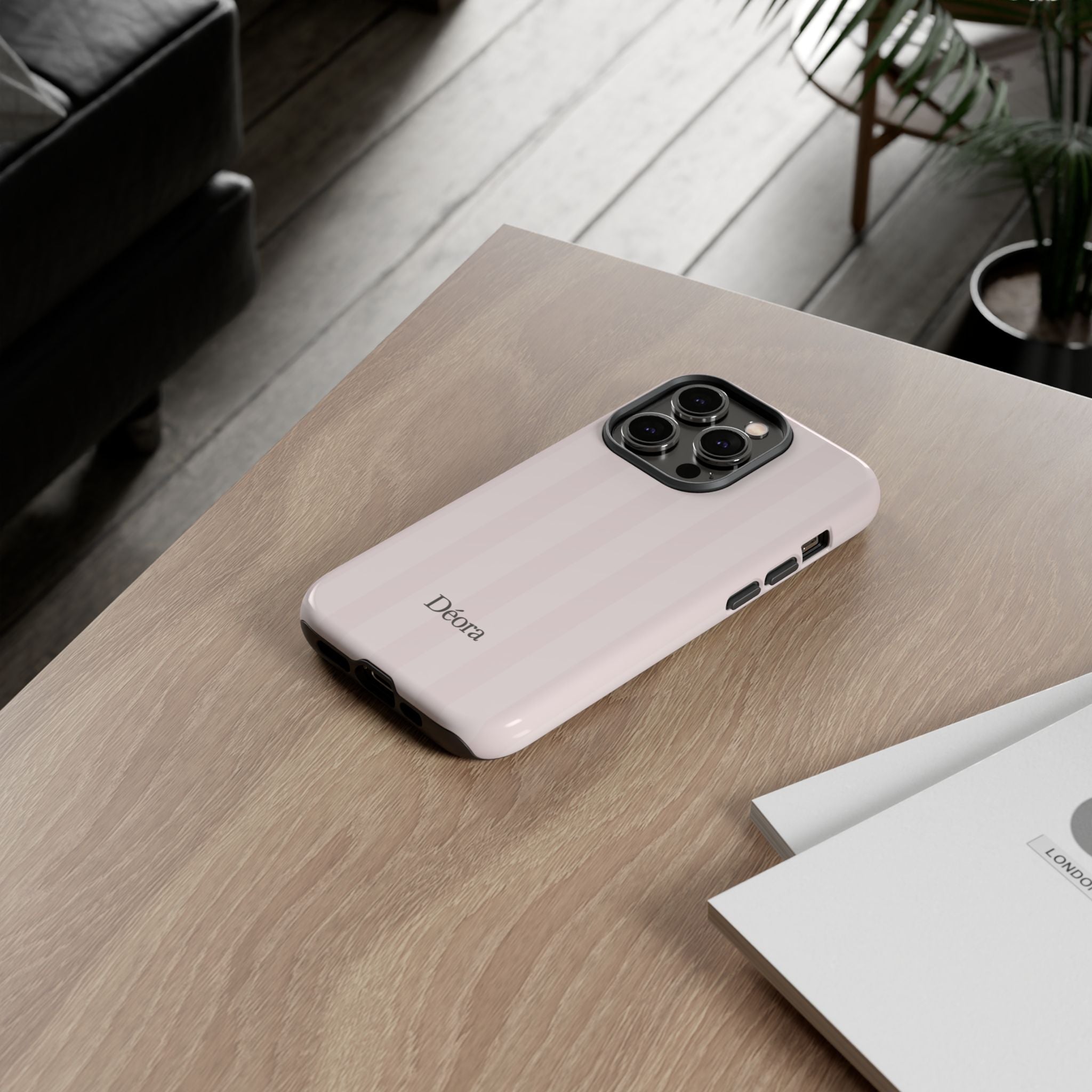 Tough Cases — Slim Protective Phone Case (Pastel Pink Stripe)