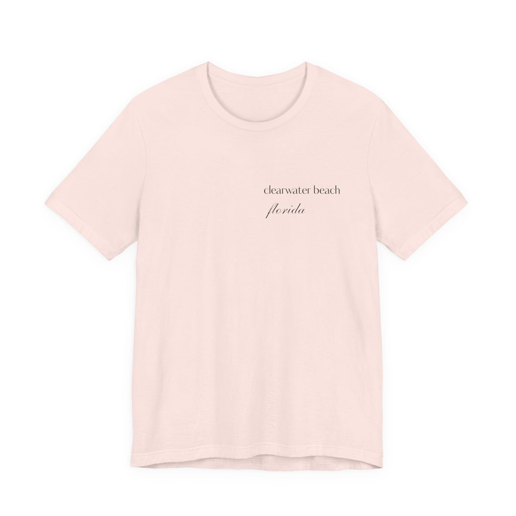 Clearwater Beach Florida Palm Tree Tee — Minimal Coastal Vacation T-Shirt