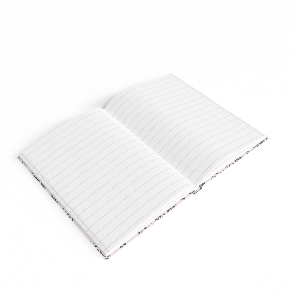 Floral Monogram Journal — Personalized Déora Ruled Notebook