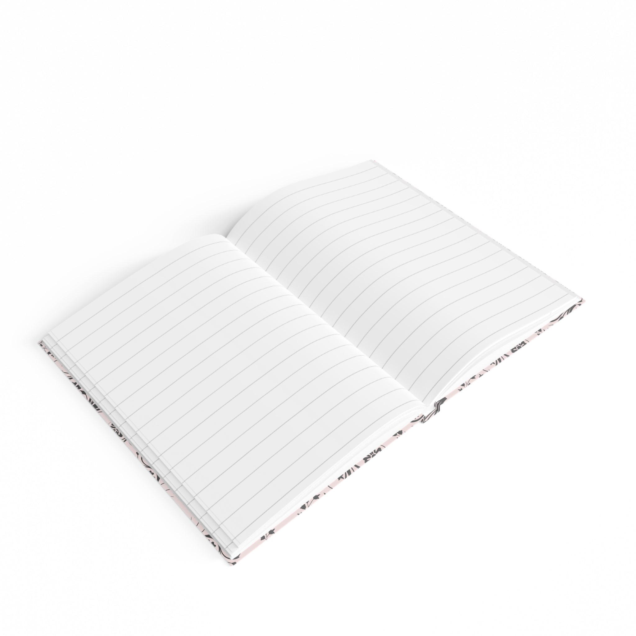 Floral Monogram Journal — Personalized Déora Ruled Notebook