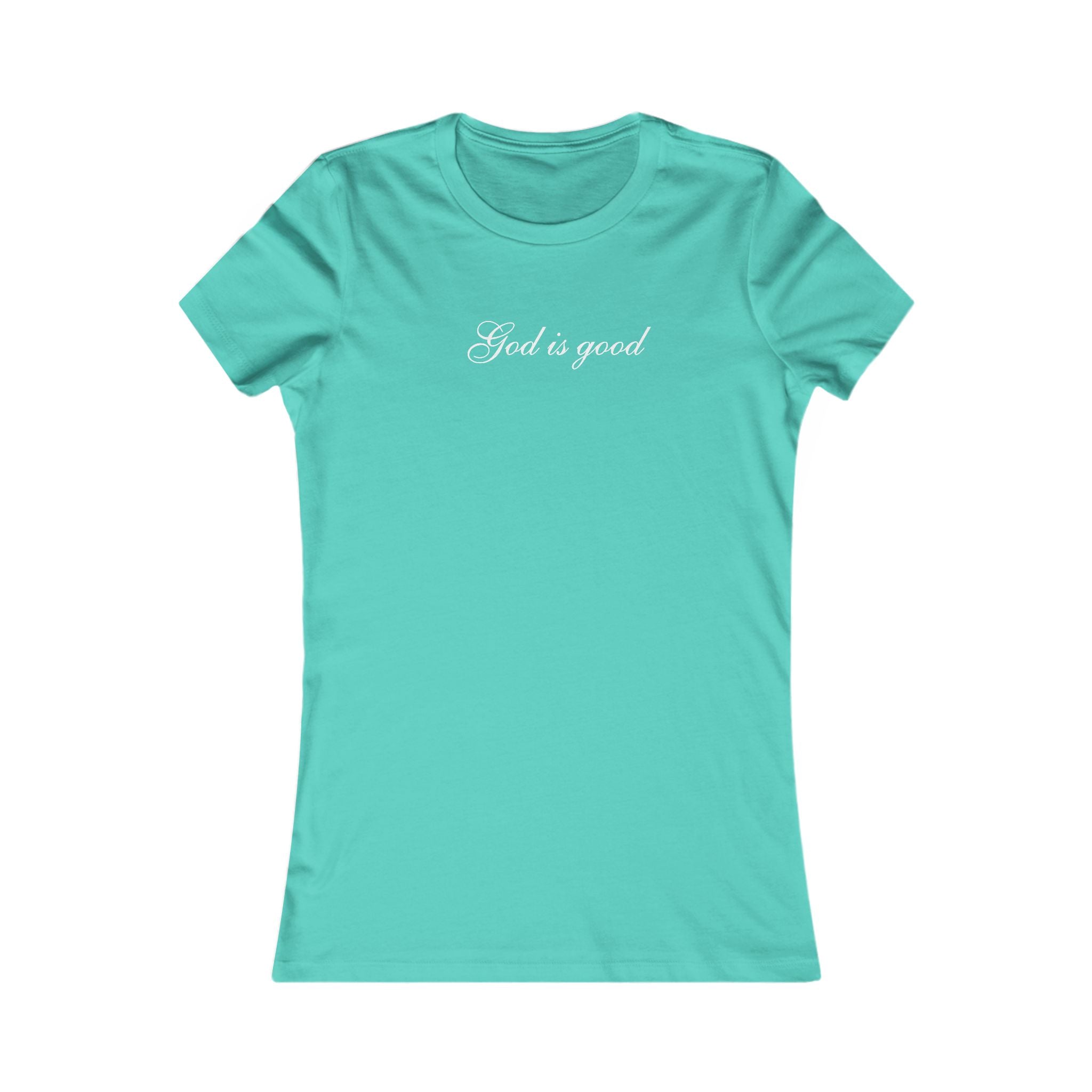 God Is Good Women's Tee — Faith-Based Script T-Shirt