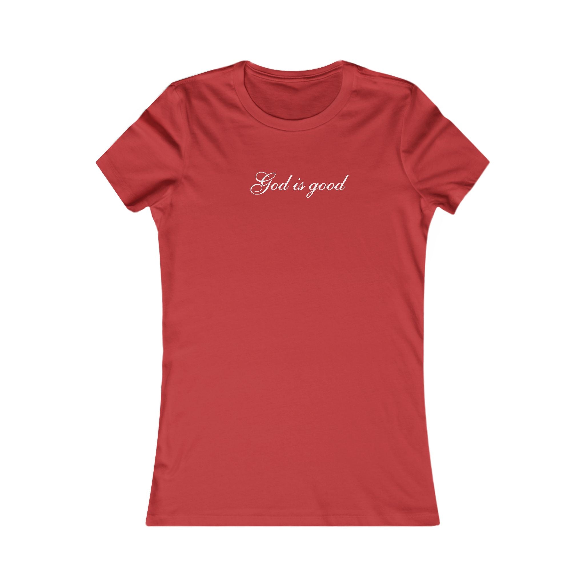 God Is Good Women's Tee — Faith-Based Script T-Shirt