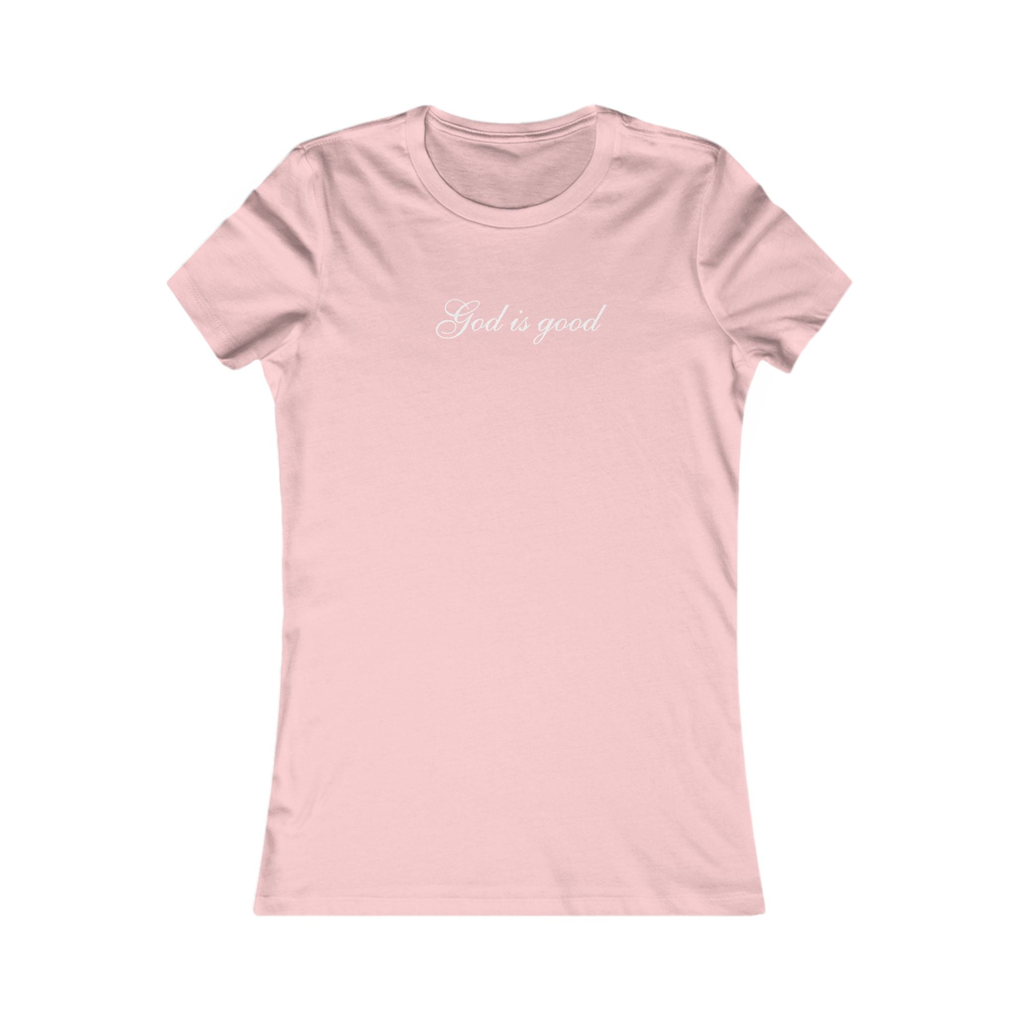 God Is Good Women's Tee — Faith-Based Script T-Shirt