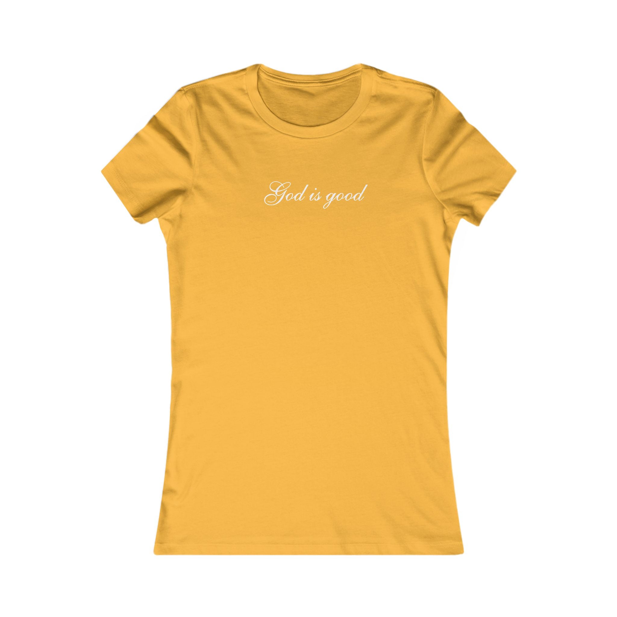 God Is Good Women's Tee — Faith-Based Script T-Shirt