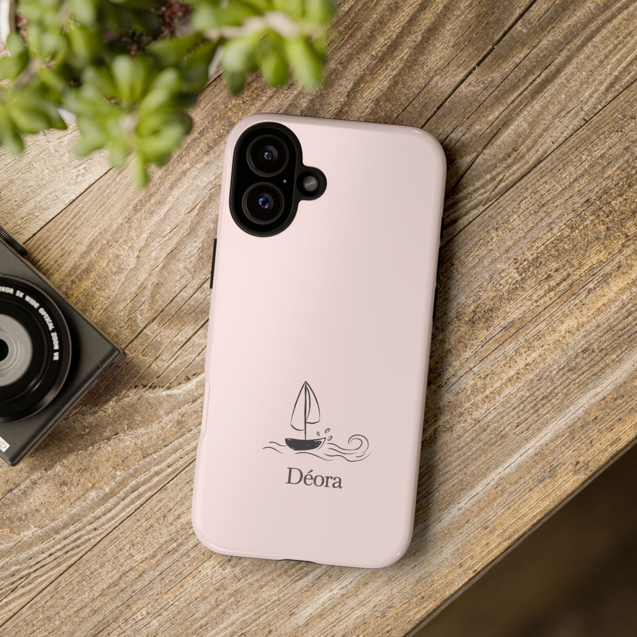 Sailboat Phone Case – 'Déora' Minimal Nautical Protective Case