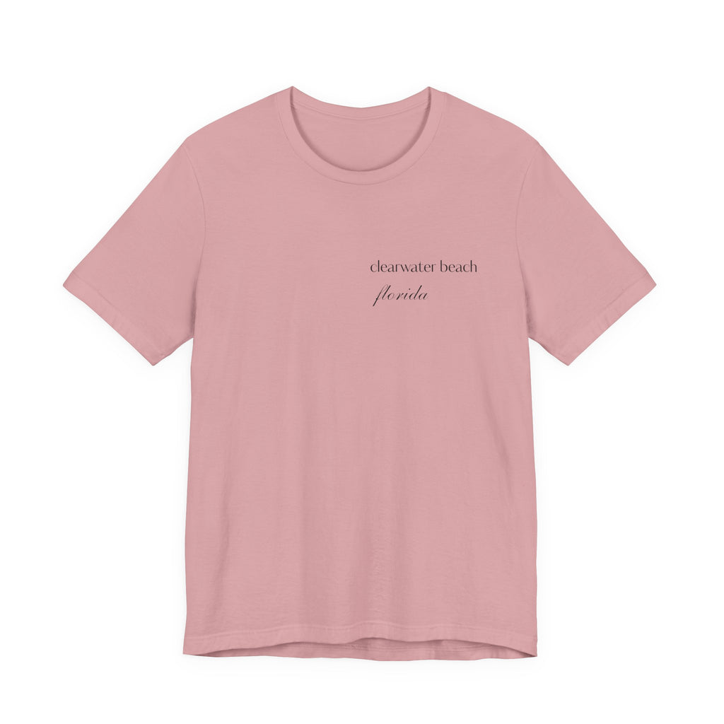 Clearwater Beach Florida Palm Tree Tee — Minimal Coastal Vacation T-Shirt