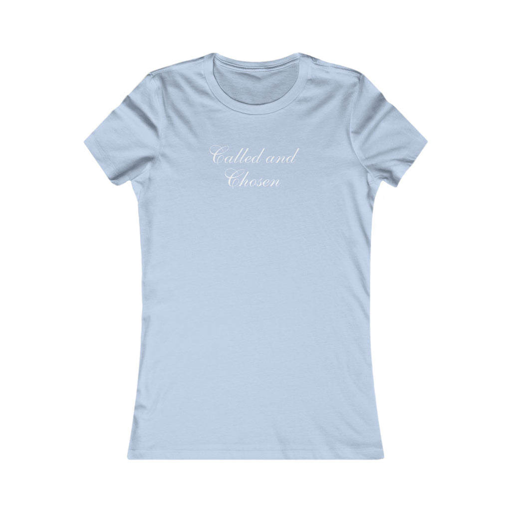 Called and Chosen Women’s Tee — Feminine Christian Faith Shirt