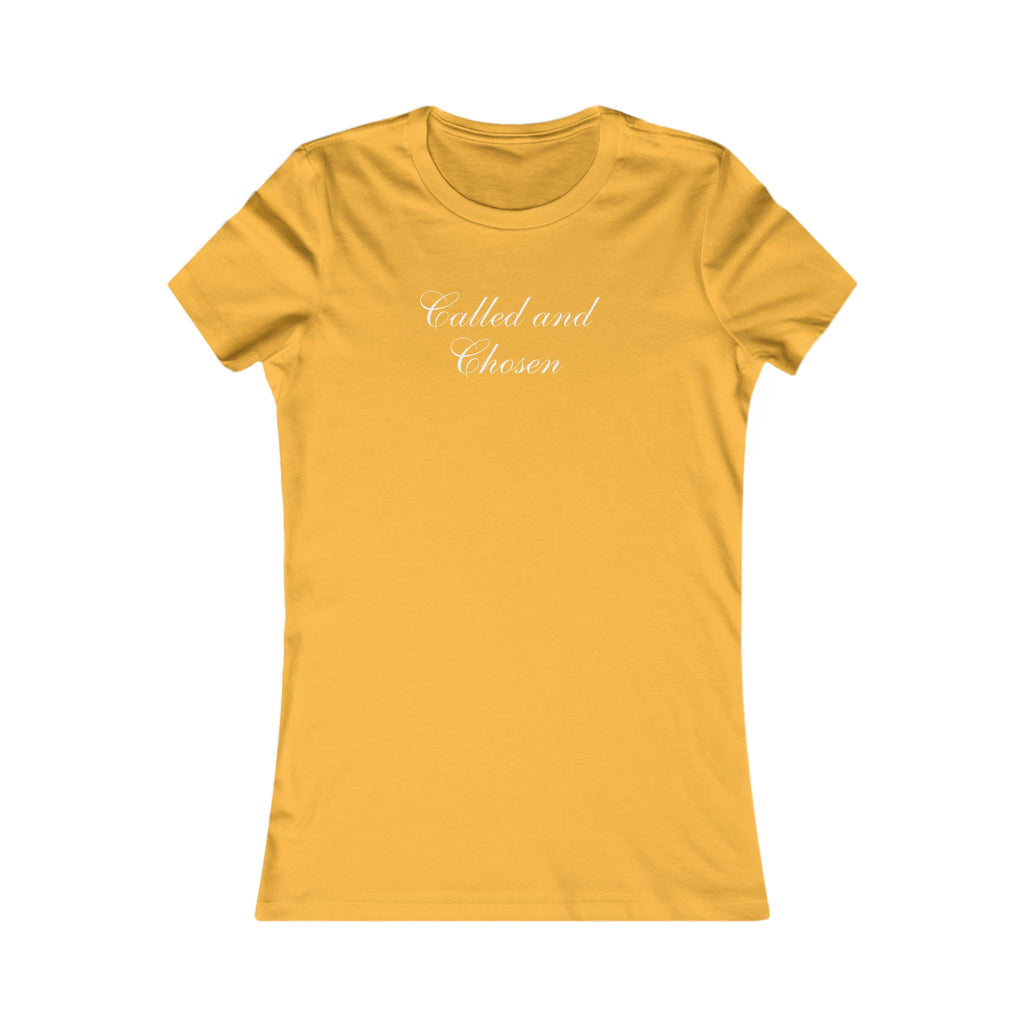 Called and Chosen Women’s Tee — Feminine Christian Faith Shirt