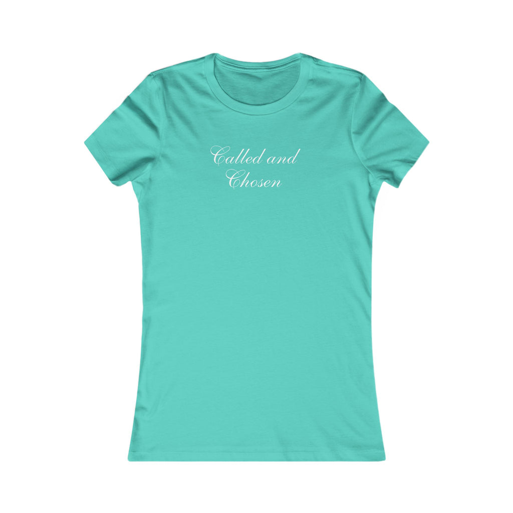 Called and Chosen Women’s Tee — Feminine Christian Faith Shirt