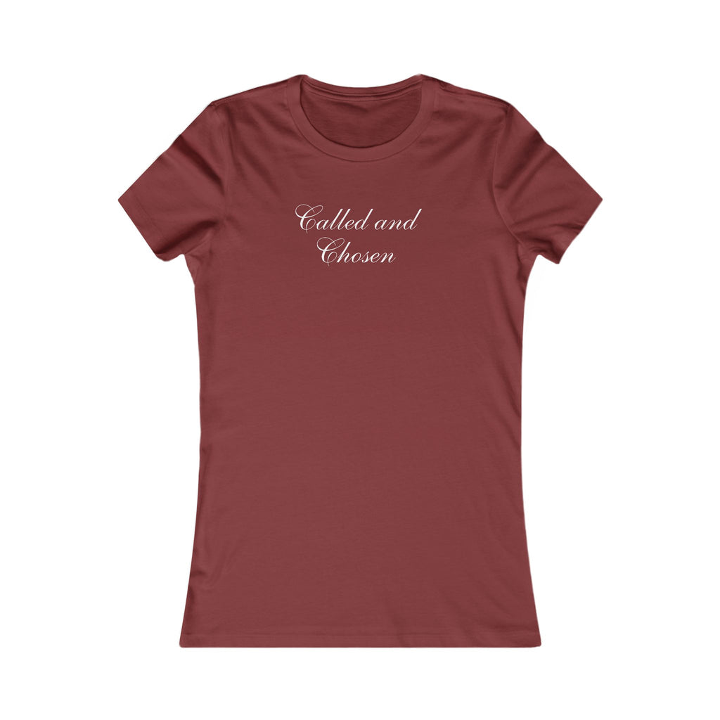 Called and Chosen Women’s Tee — Feminine Christian Faith Shirt