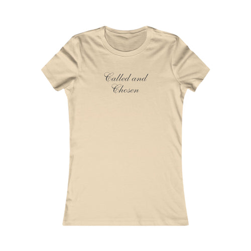 Called and Chosen Women's Tee — Inspirational Faith Graphic Shirt