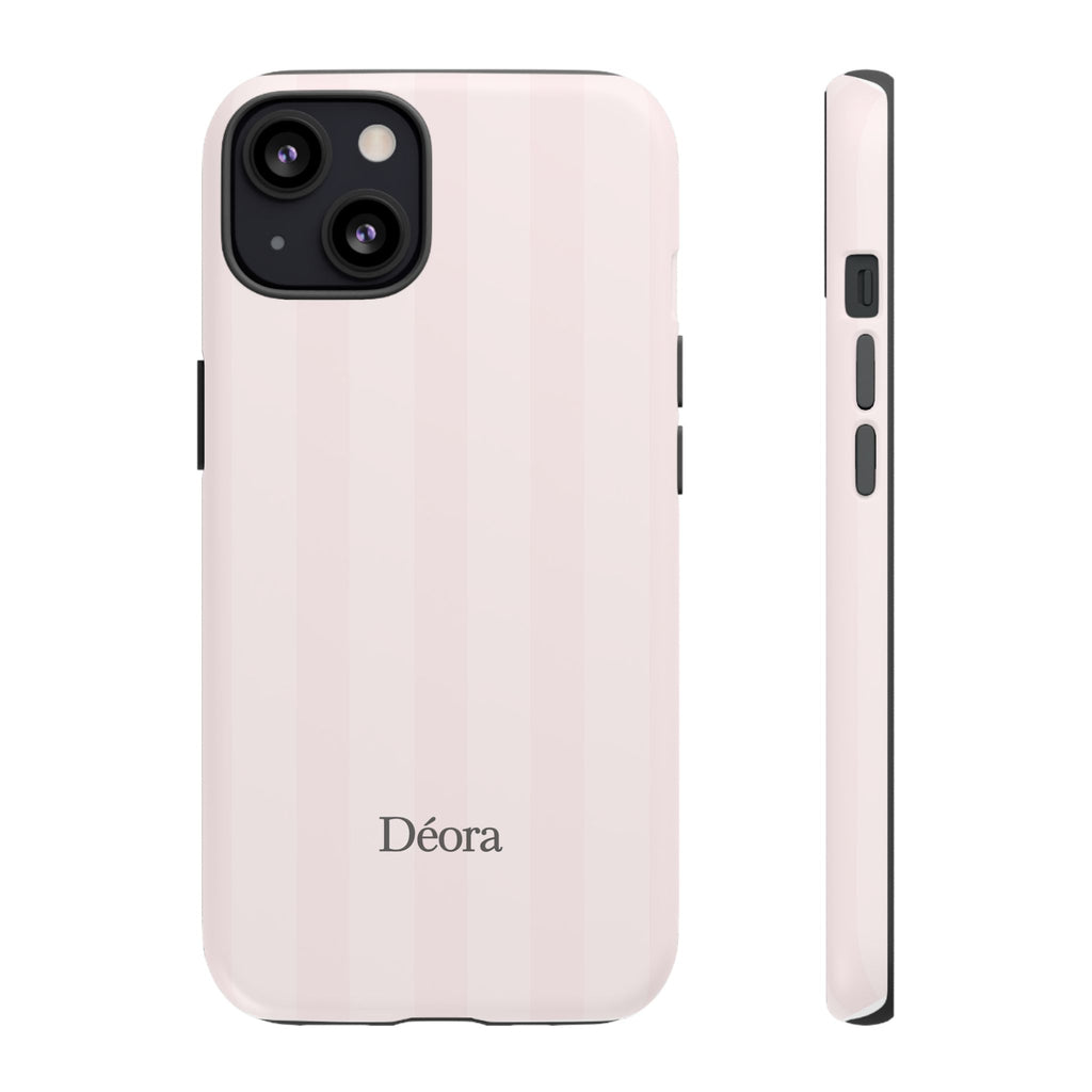 Tough Cases — Slim Protective Phone Case (Pastel Pink Stripe)