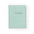 Personalized Polka Dot Journal — 'Déora' Lined Notebook
