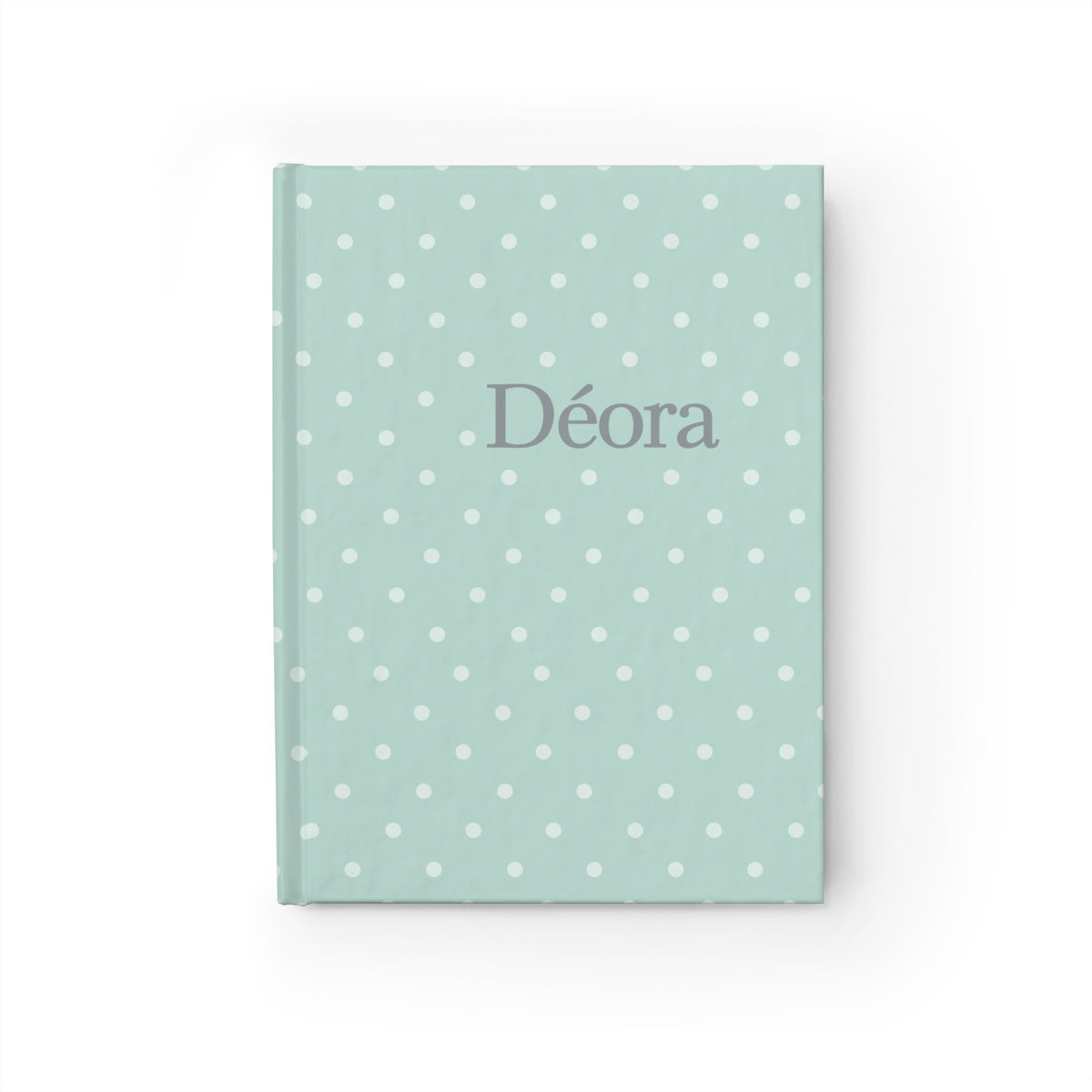 Personalized Polka Dot Journal — 'Déora' Lined Notebook