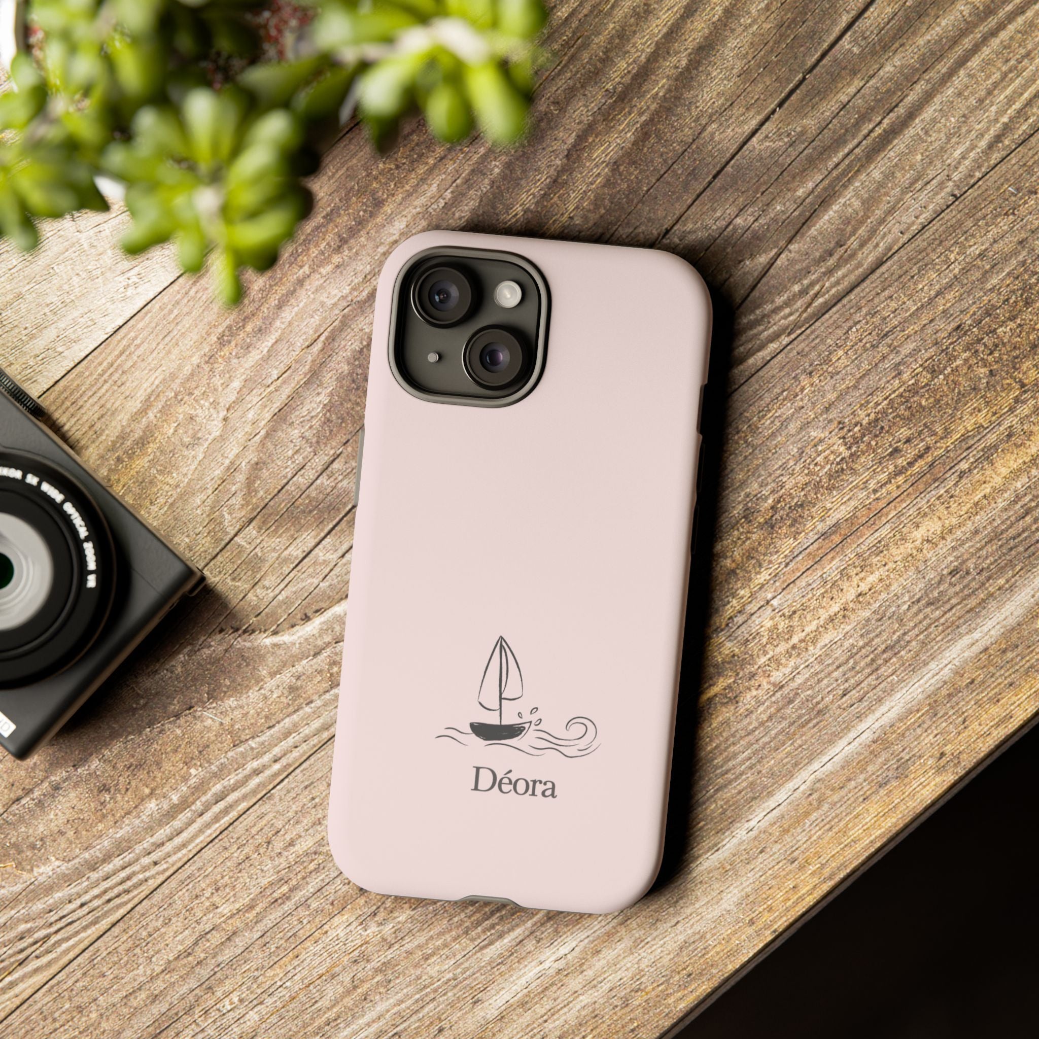 Sailboat Phone Case – 'Déora' Minimal Nautical Protective Case