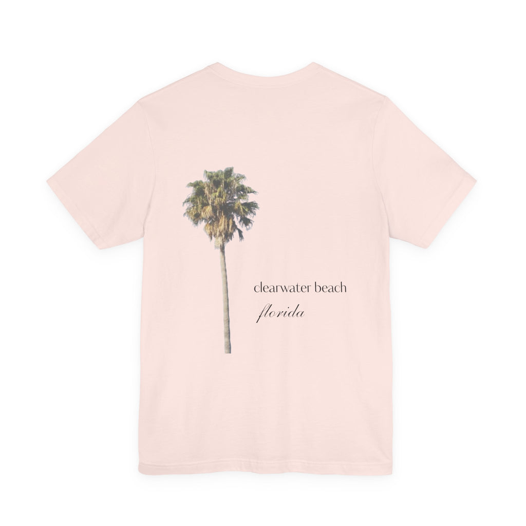 Clearwater Beach Florida Palm Tree Tee — Minimal Coastal Vacation T-Shirt