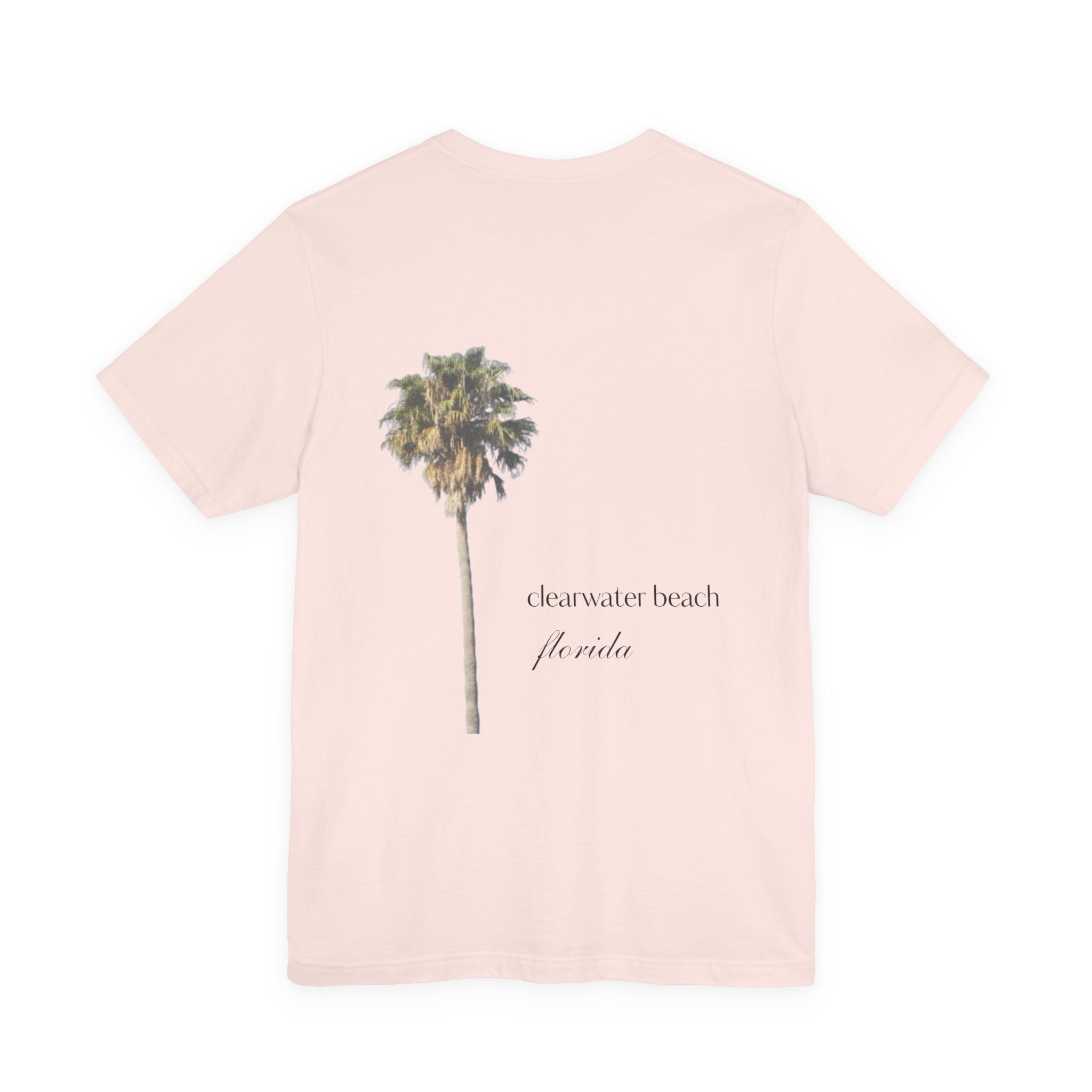 Clearwater Beach Florida Palm Tree Tee — Minimal Coastal Vacation T-Shirt