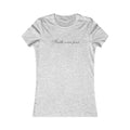 Faith Over Fear Women's Tee — Inspirational Script Christian T-Shirt