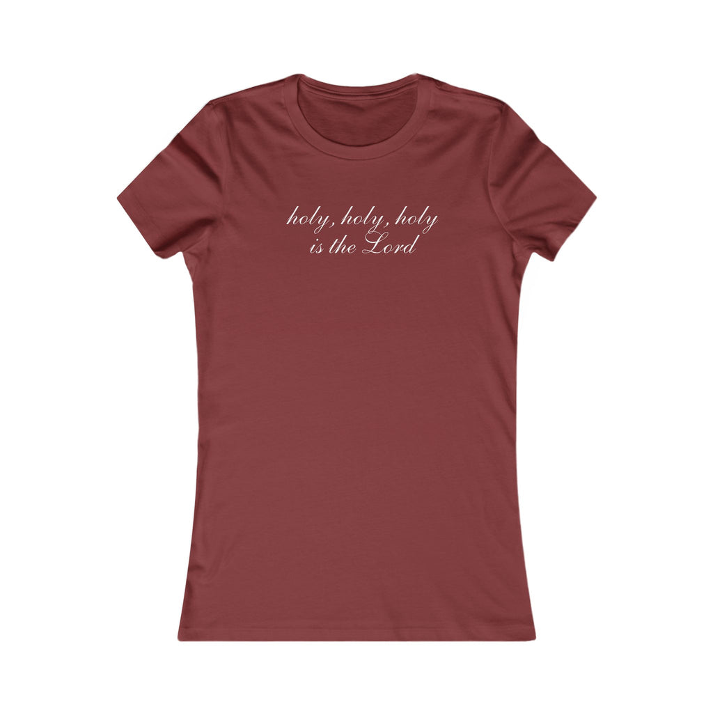 Holy, Holy, Holy Christian Women's Tee — Script Faith Shirt