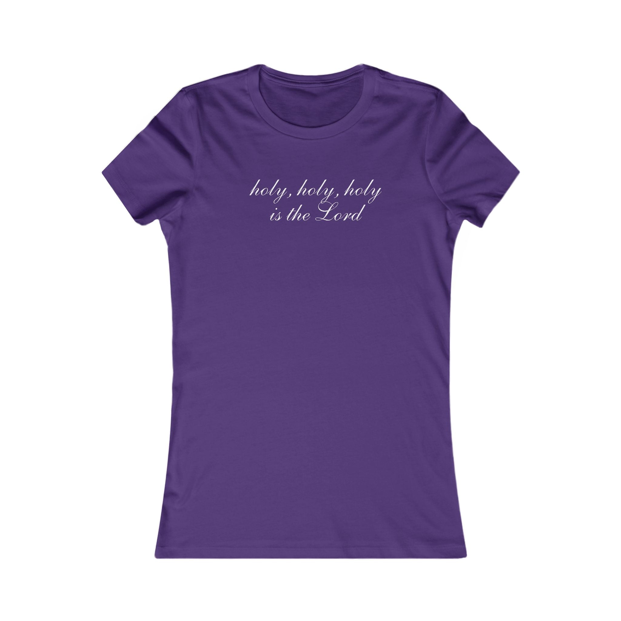 Holy, Holy, Holy Christian Women's Tee — Script Faith Shirt