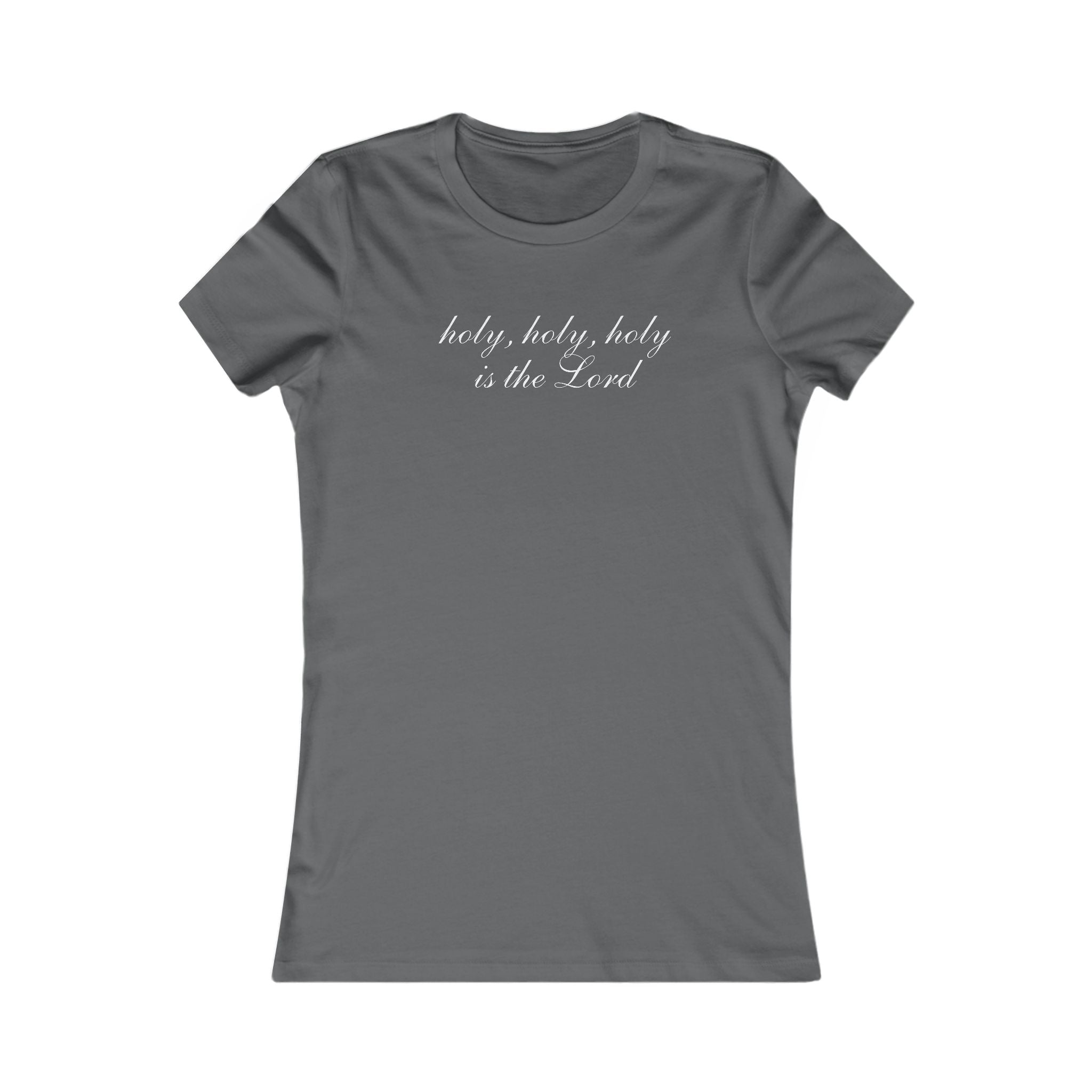 Holy, Holy, Holy Christian Women's Tee — Script Faith Shirt