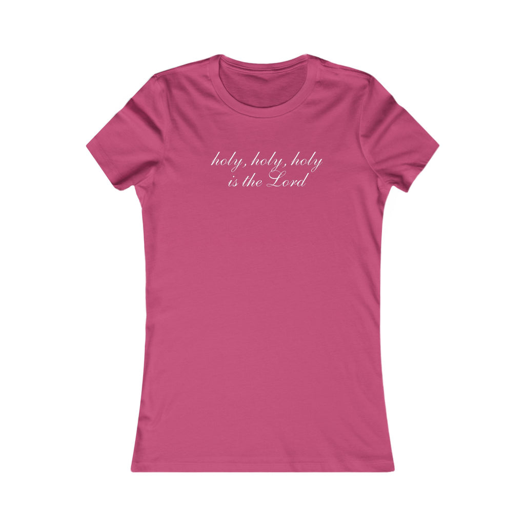 Holy, Holy, Holy Christian Women's Tee — Script Faith Shirt