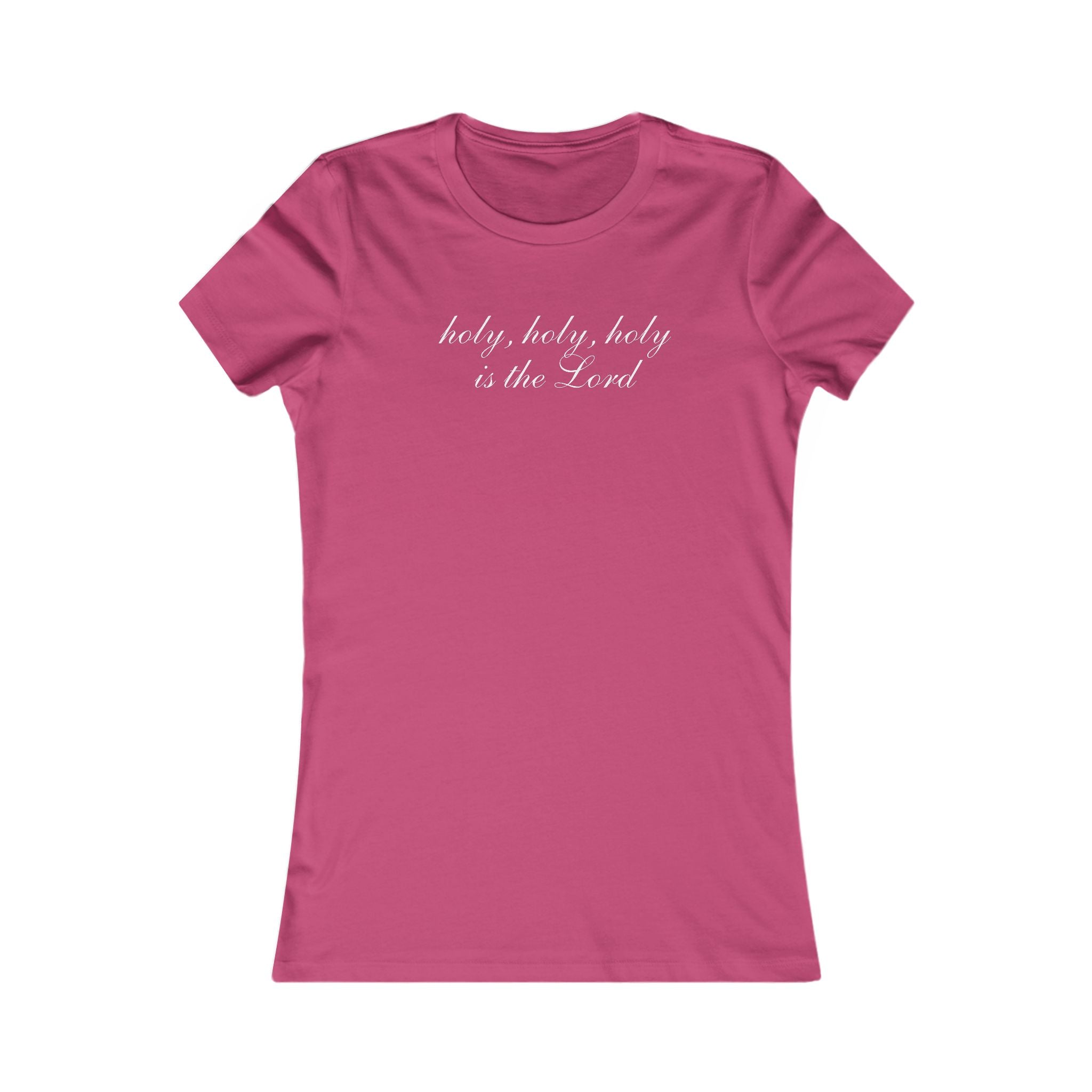 Holy, Holy, Holy Christian Women's Tee — Script Faith Shirt