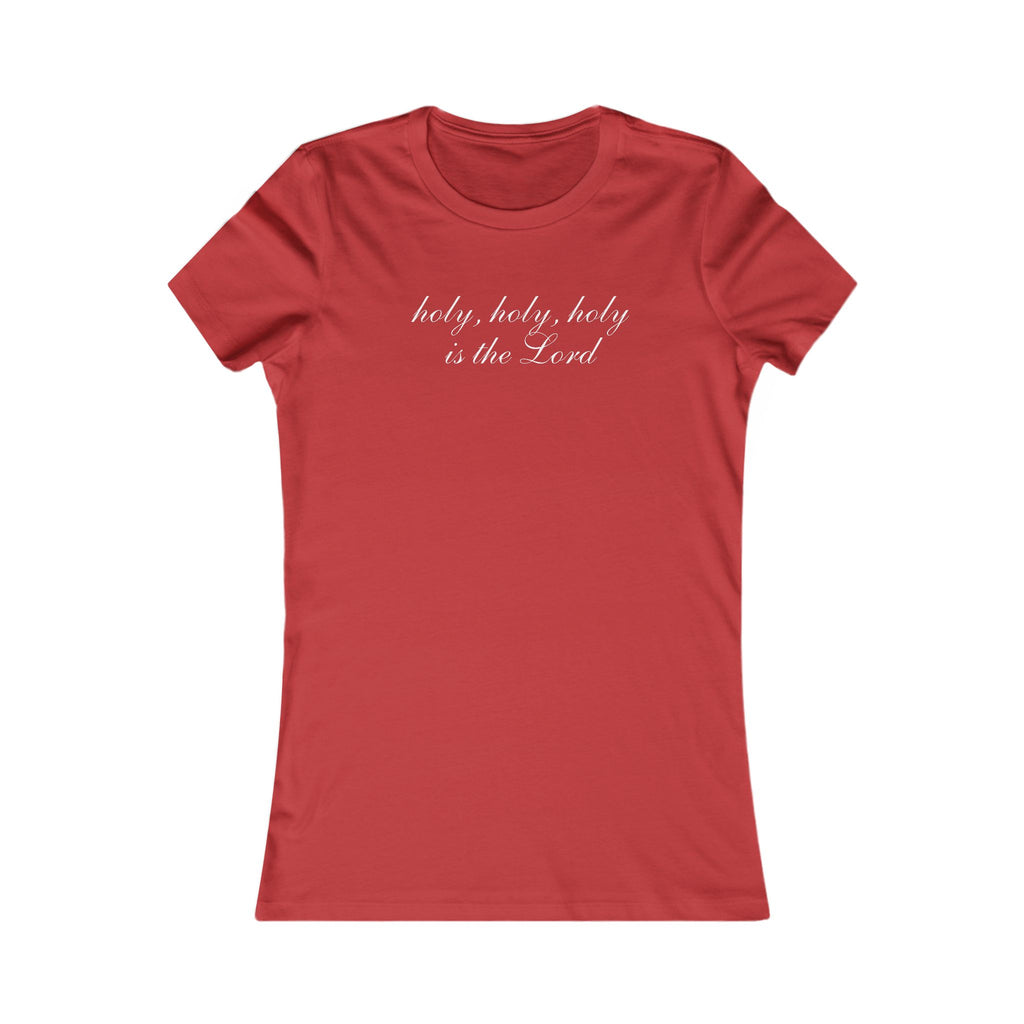 Holy, Holy, Holy Christian Women's Tee — Script Faith Shirt