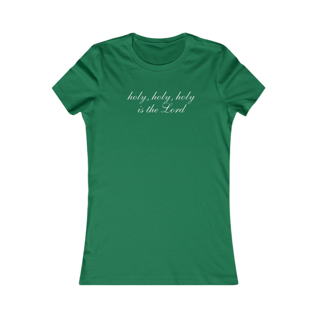 Holy, Holy, Holy Christian Women's Tee — Script Faith Shirt