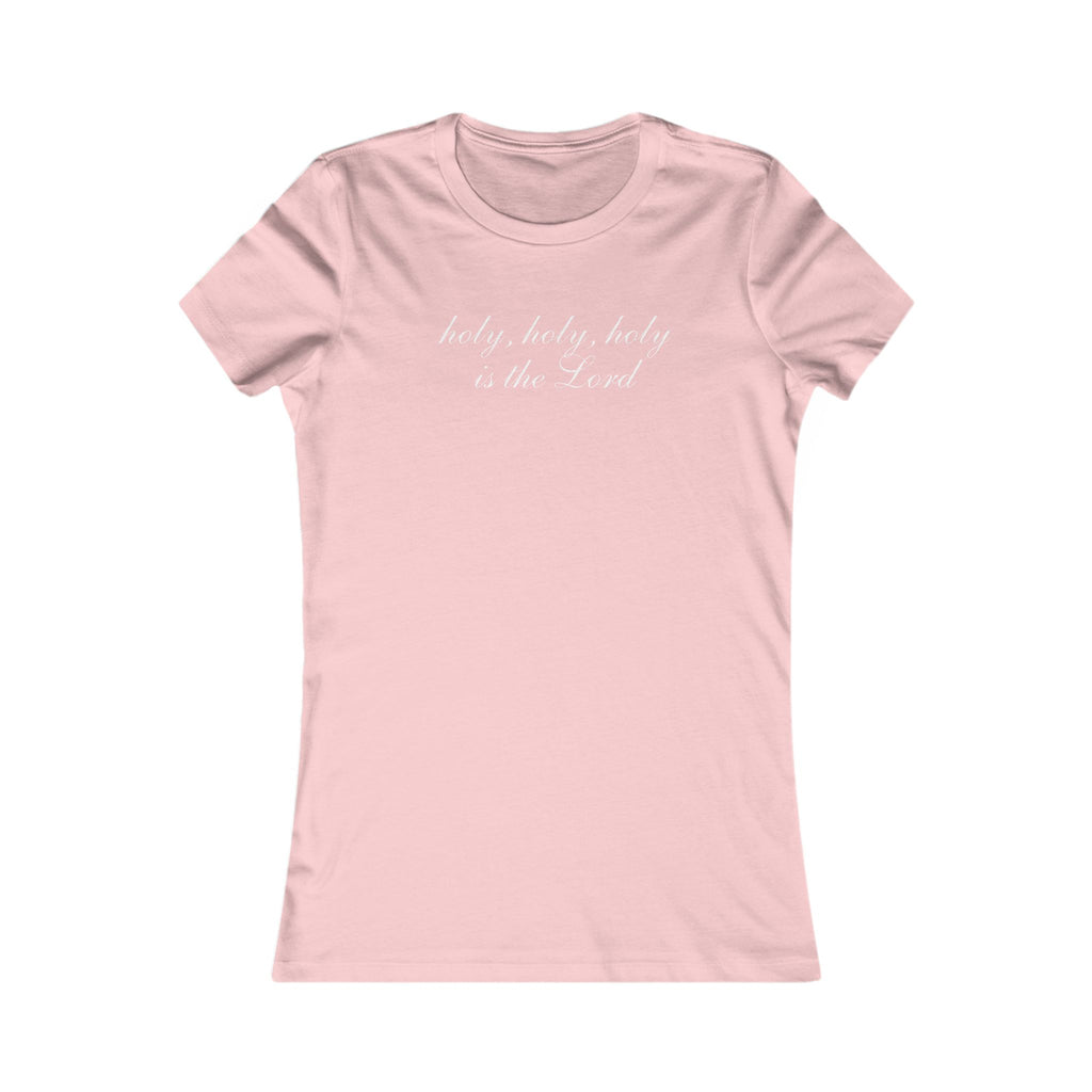 Holy, Holy, Holy Christian Women's Tee — Script Faith Shirt